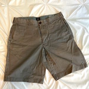 J. Crew Stretch Flat Front Grey Shorts